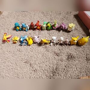 Pokemon Red and Green Small Pets Toy Set